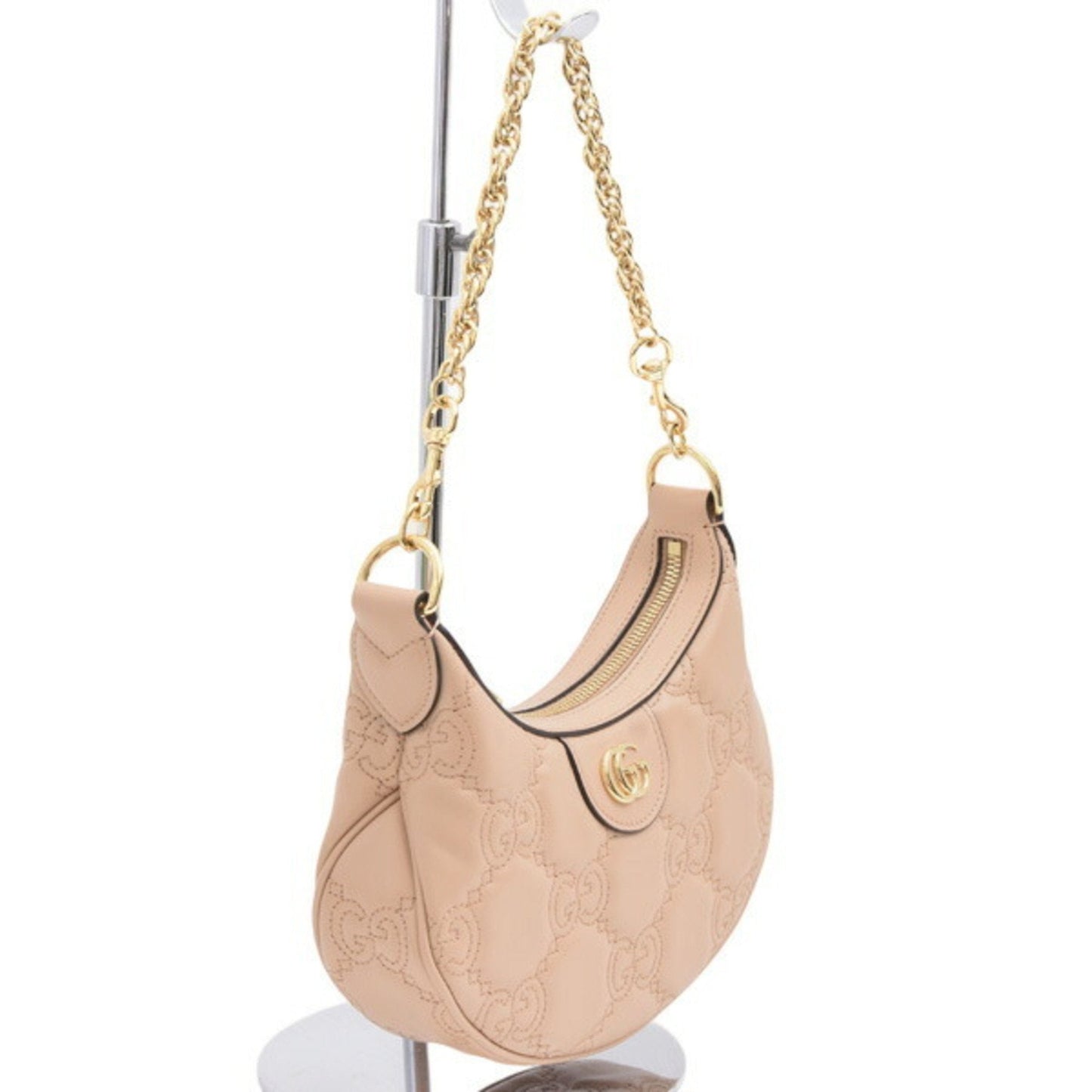 Gucci Beige Leather Handbag Shoulder Bag ( )