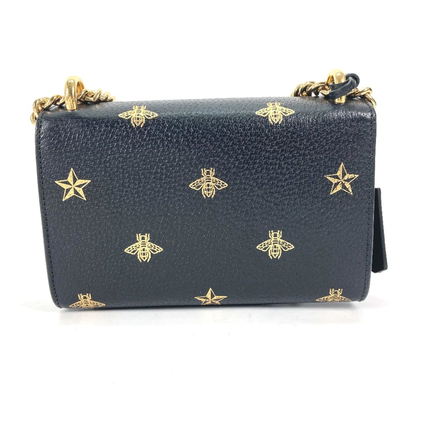 Gucci Black Leather Shoulder Bag ( )