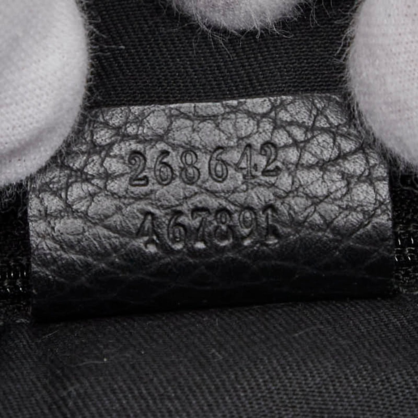 Gucci Black Canvas Leather Shoulder Bag ( )