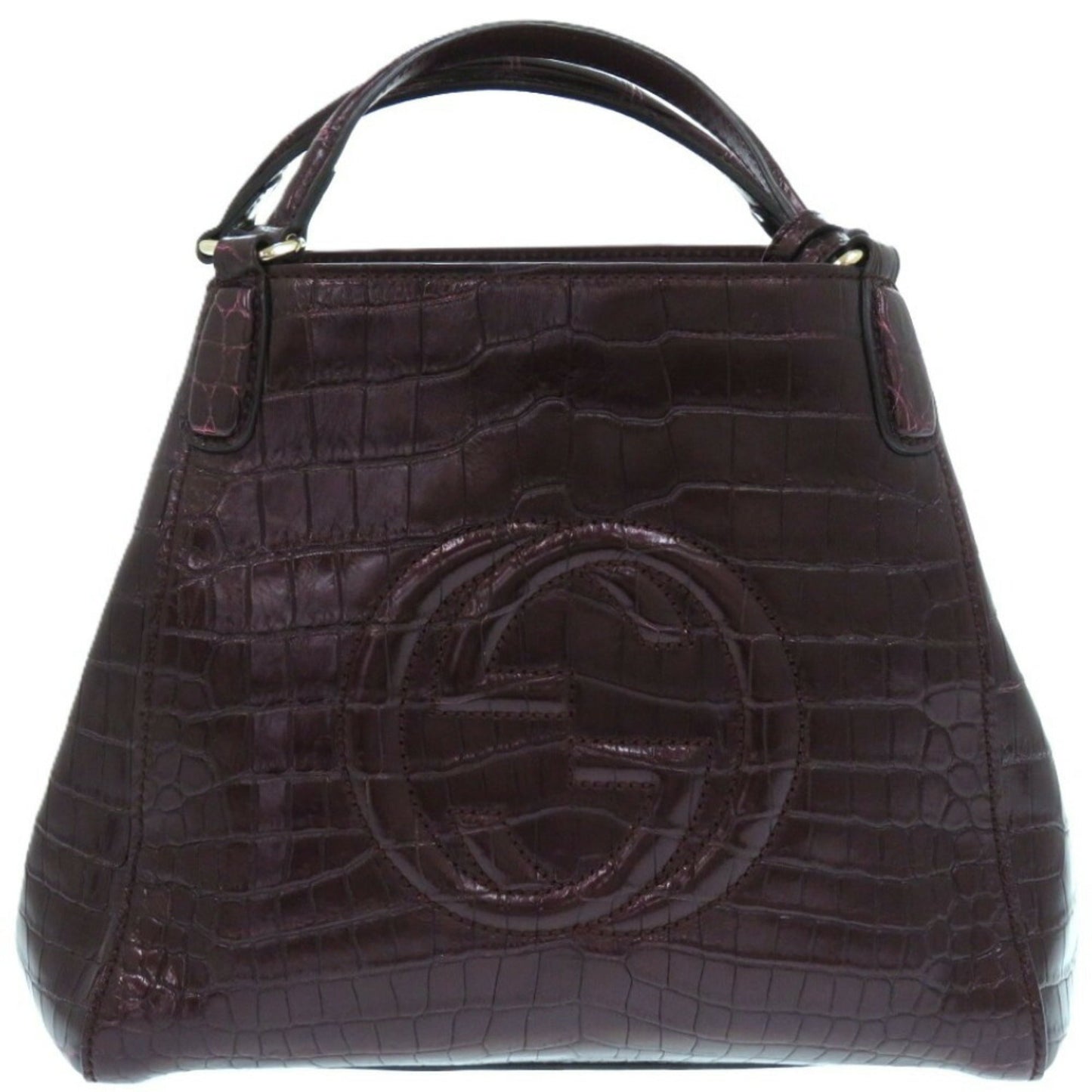 Gucci Purple Leather Tote Bag ( )