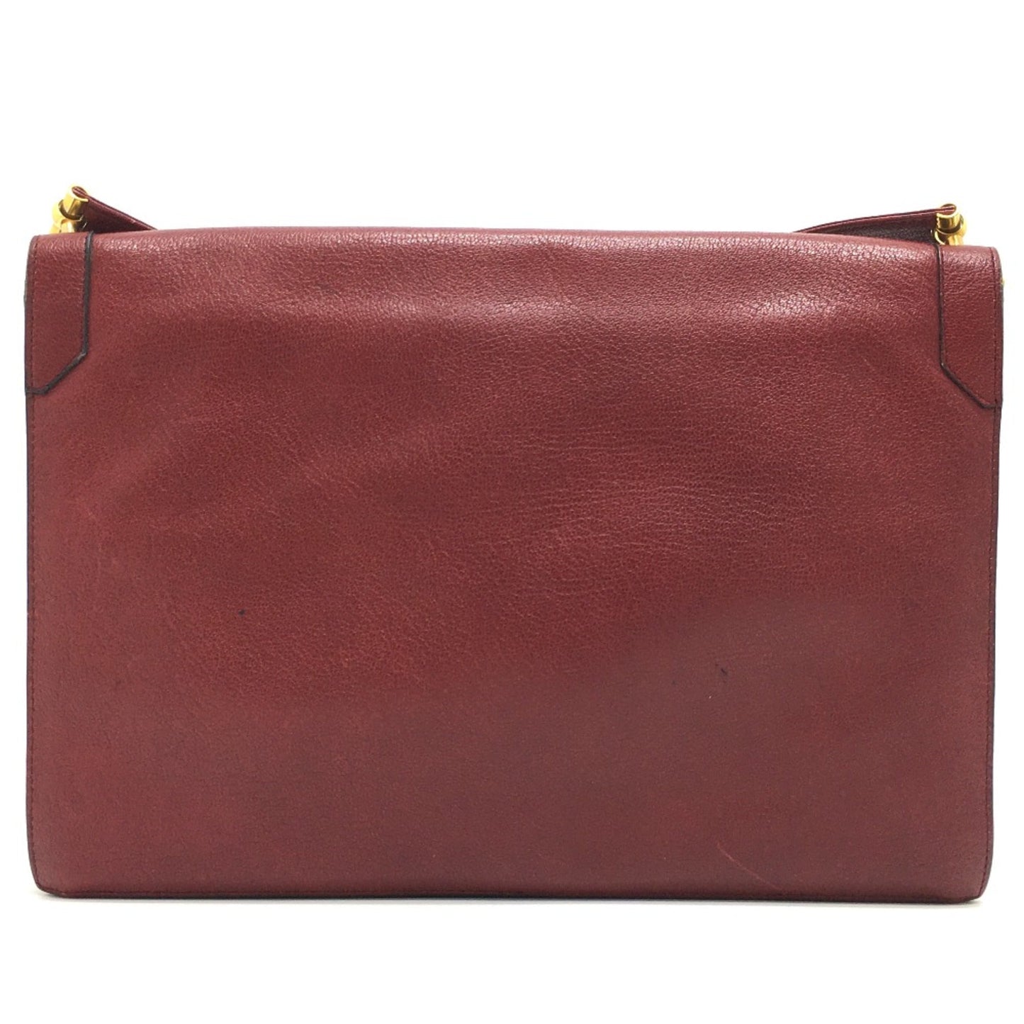 Christian Dior Red Leather Shoulder Bag ()