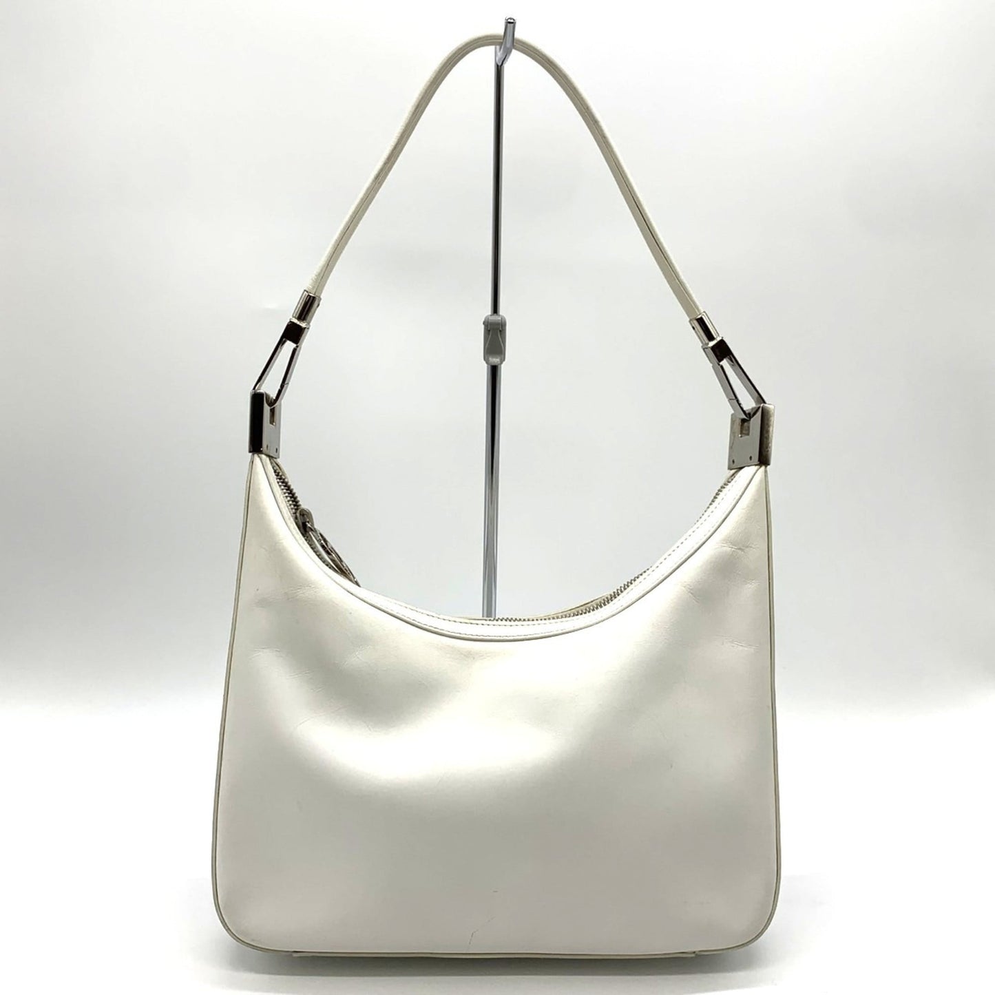 Gucci White Leather Shoulder Bag ( )