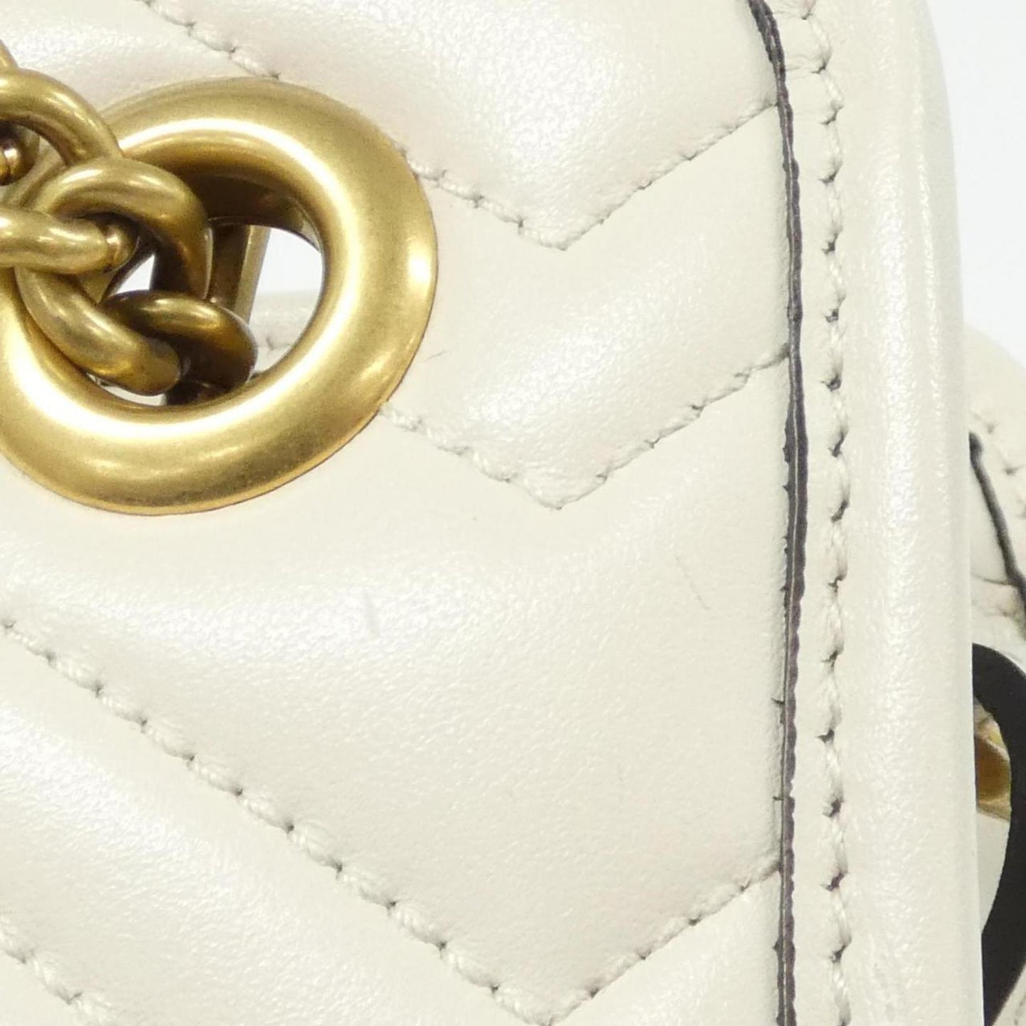 Gucci White Leather Handbag ( )