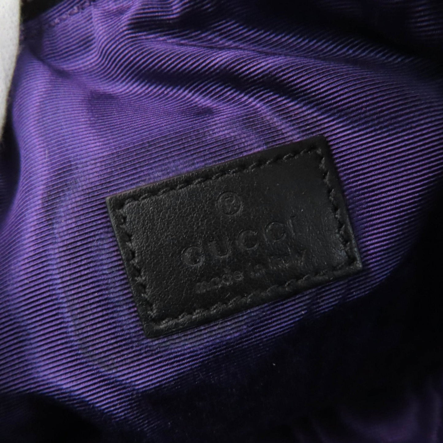 Gucci Black Purple Nylon Pouch ( )