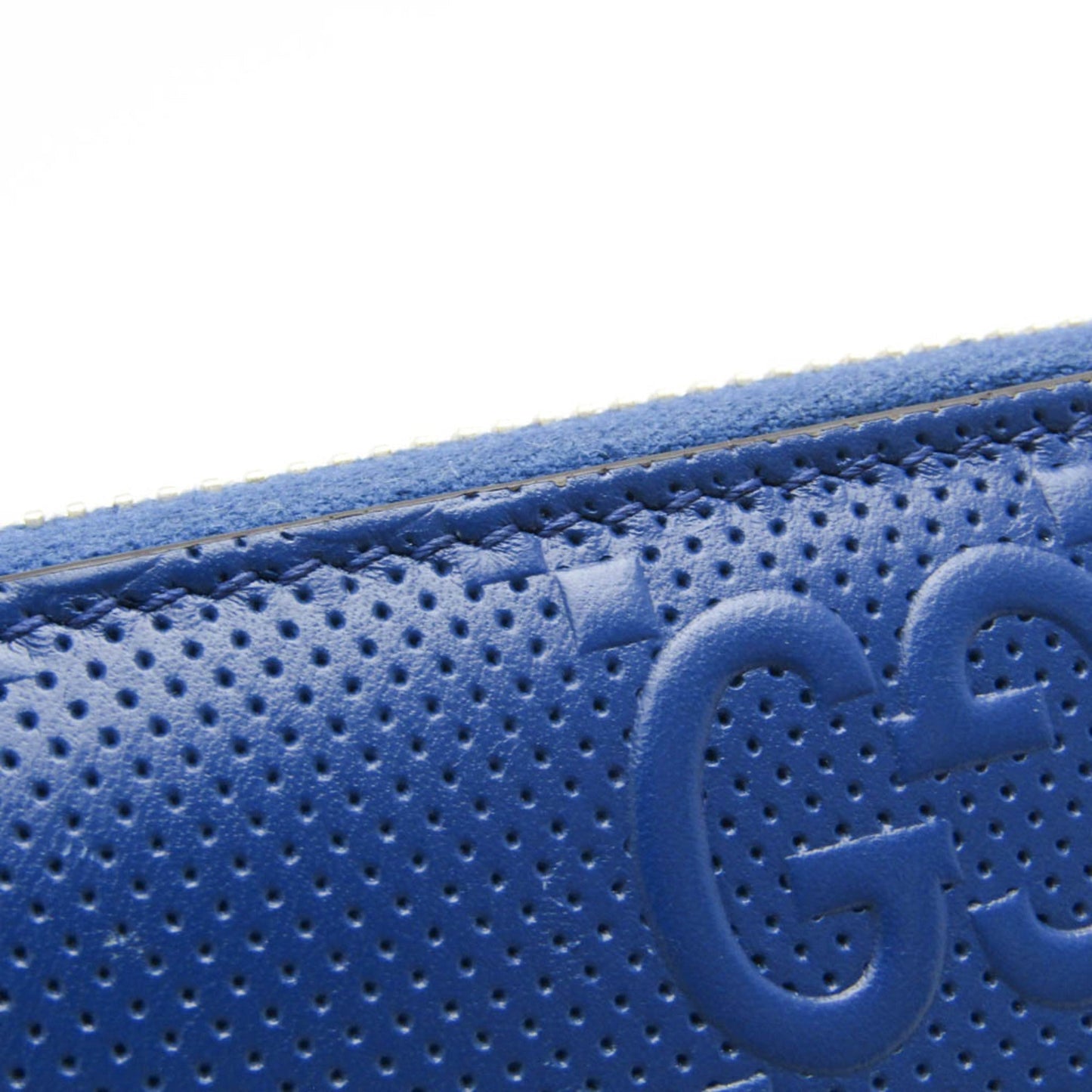 Gucci Navy Leather Long Wallet (Bi-Fold) ( )