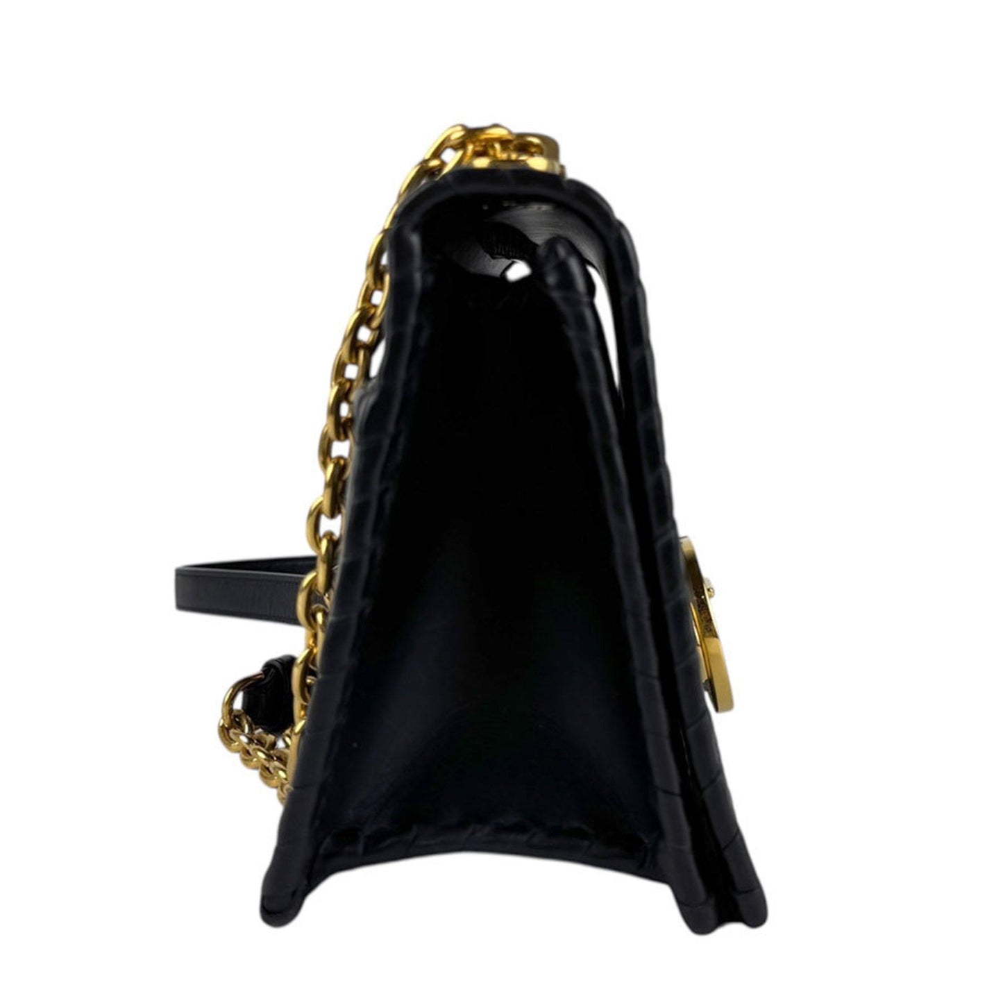 Christian Dior Black Leather Shoulder Bag ()