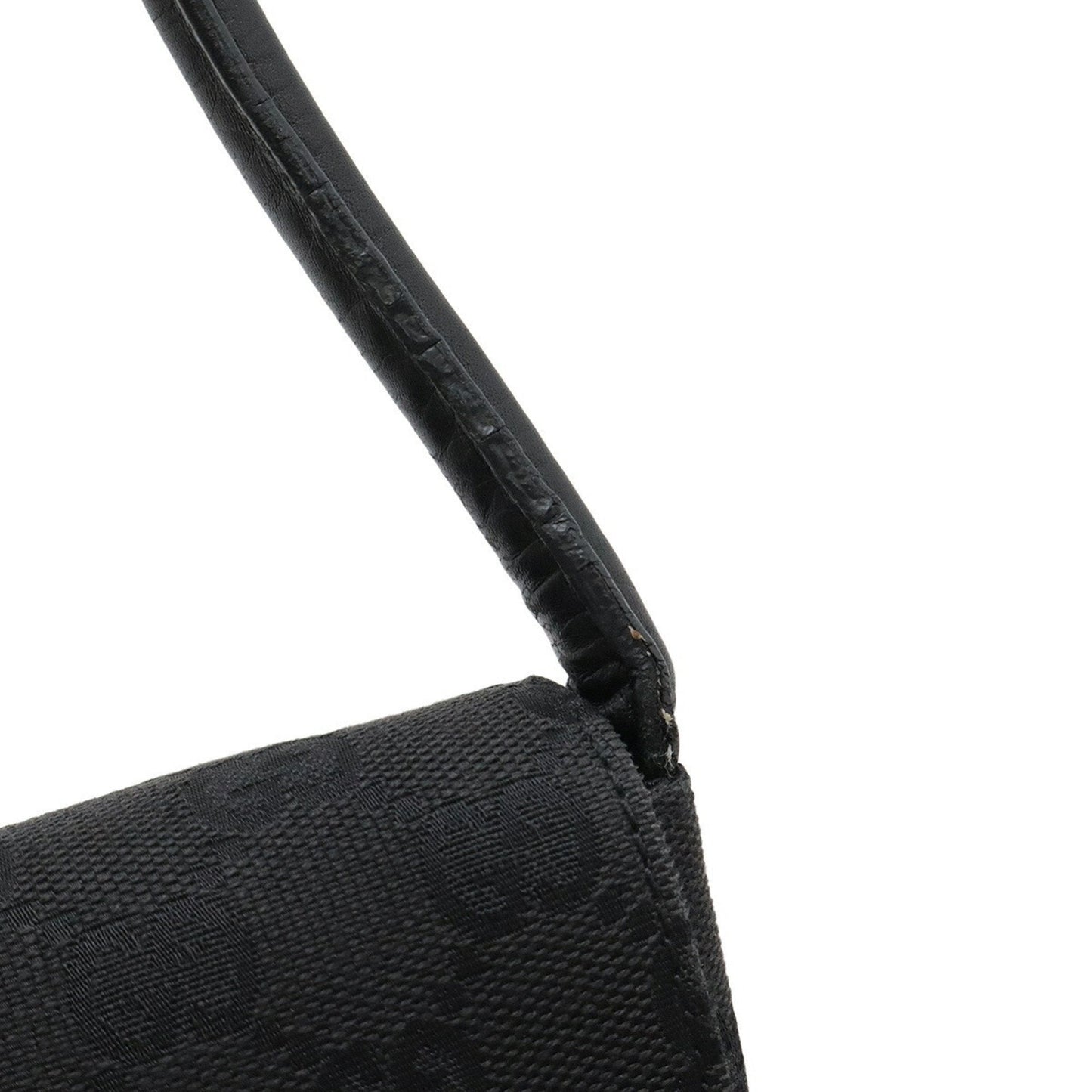 Gucci Gg Canvas Black Gg Canvas Leather Pouch Shoulder Bag ( )