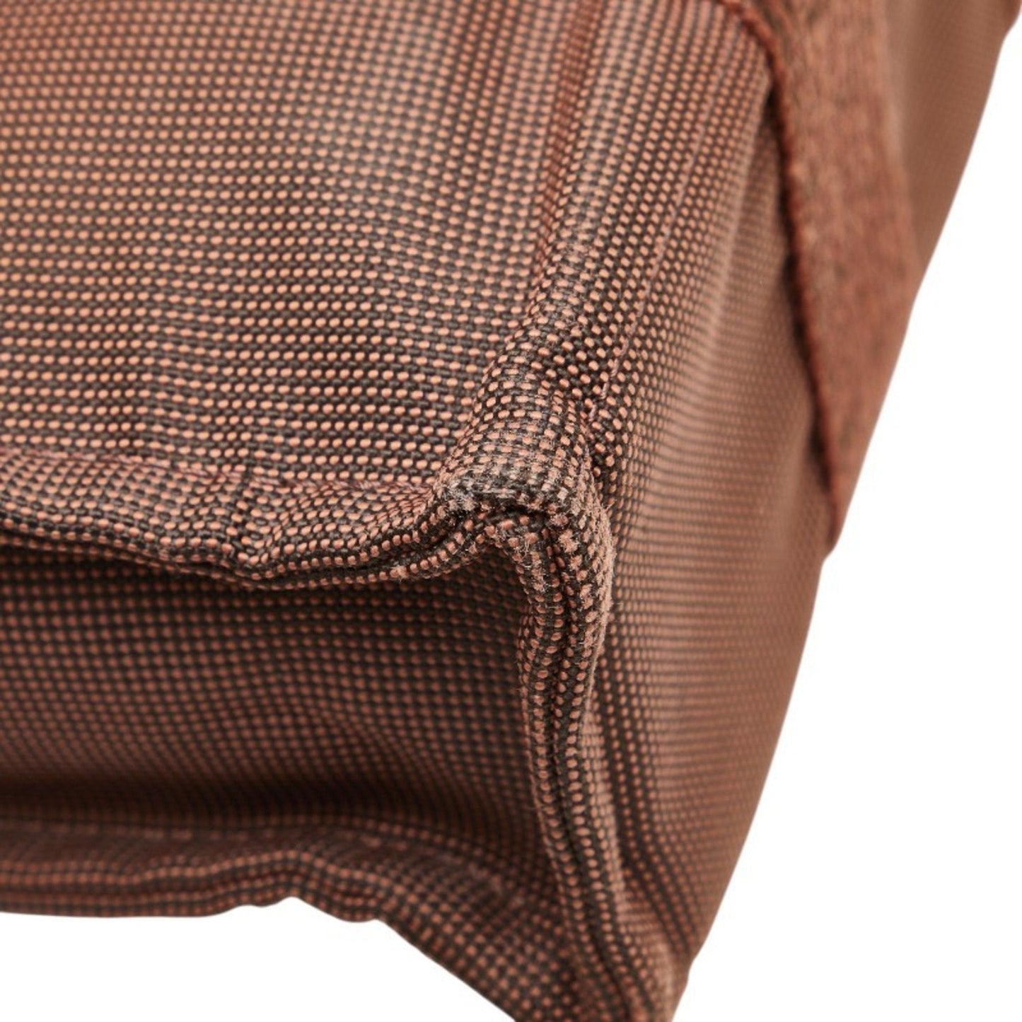 Hermes Her Line Brown Canvas Handbag Tote Bag ( )