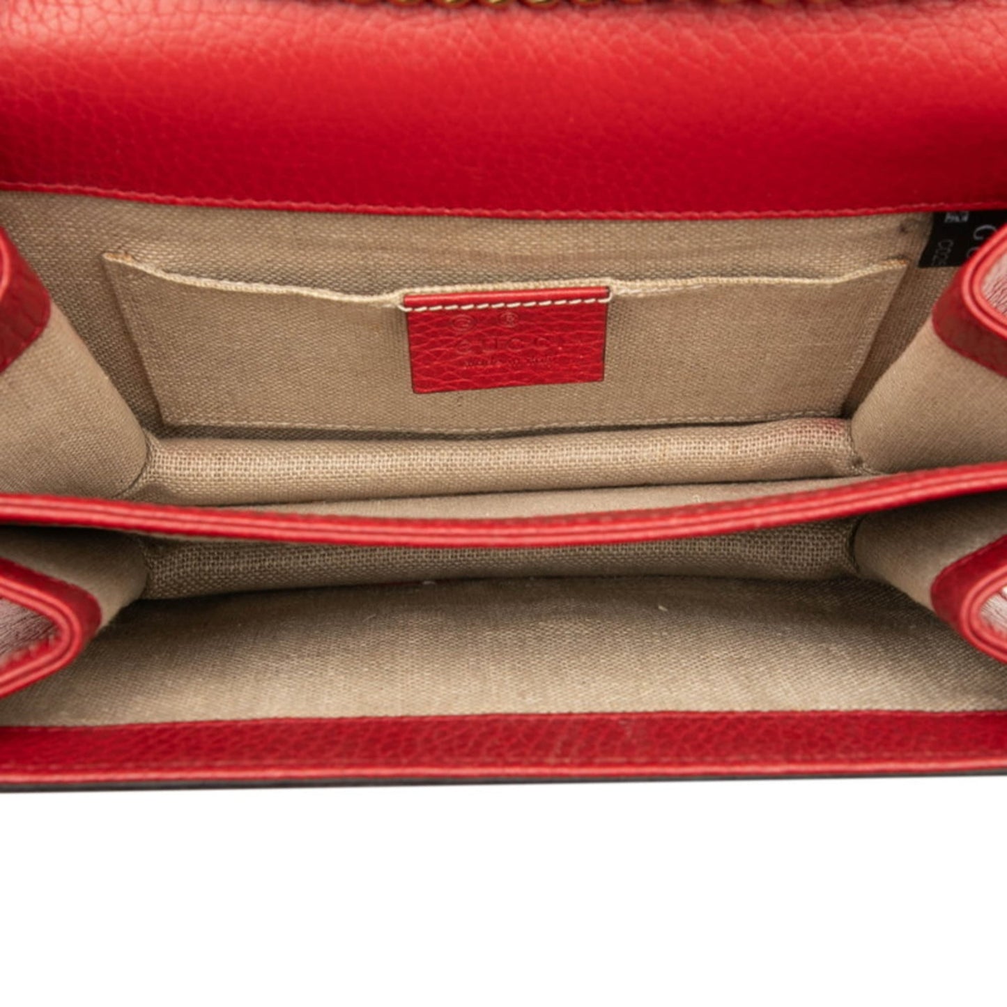 Gucci Red Color Leather Shoulder Bag ( )