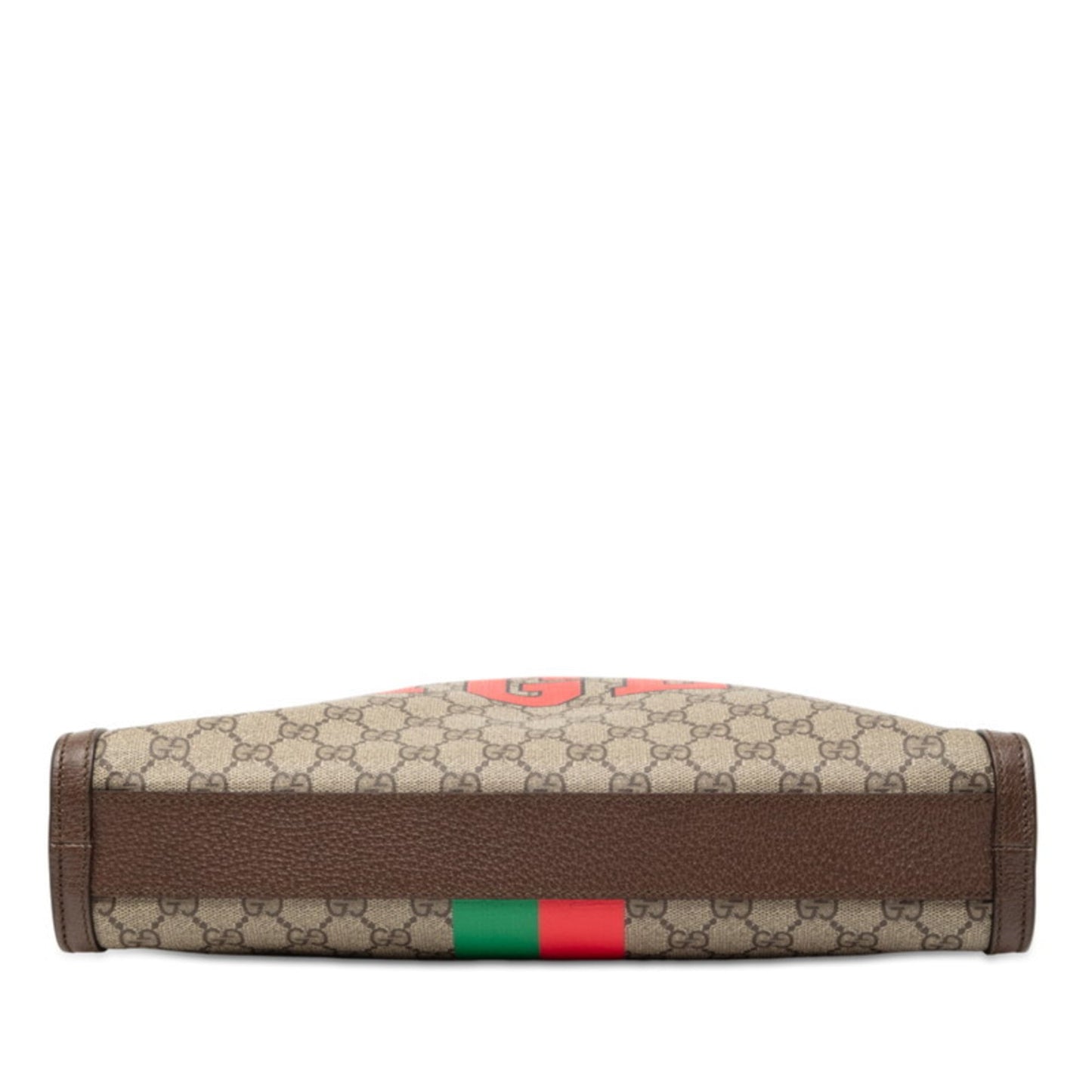 Gucci Beige Brown Red Color Pvc Leather Shoulder Bag Tote Bag ( )