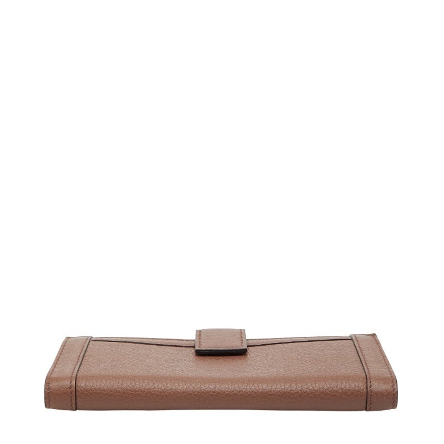 Gucci Brown Canvas Leather Long Wallet (Bi-Fold) ( )