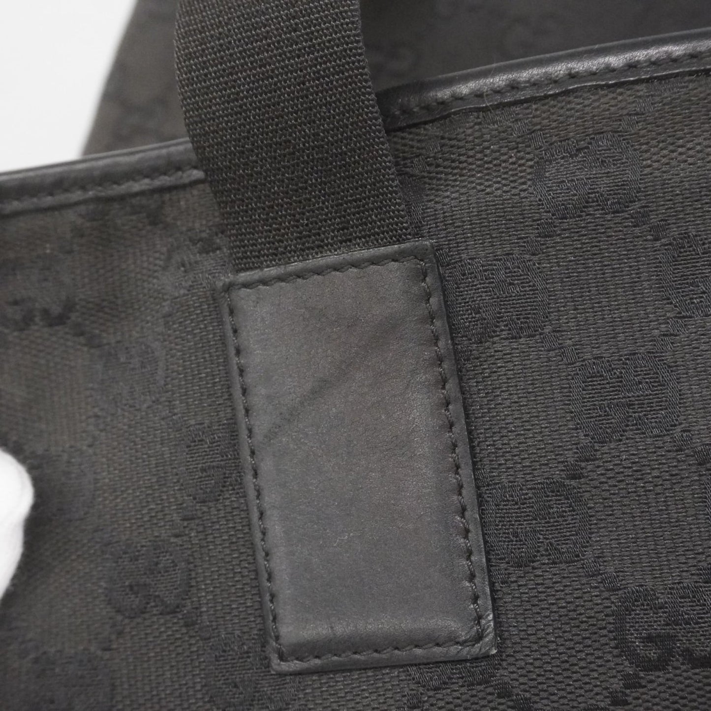 Gucci Black Canvas Tote Bag ( )