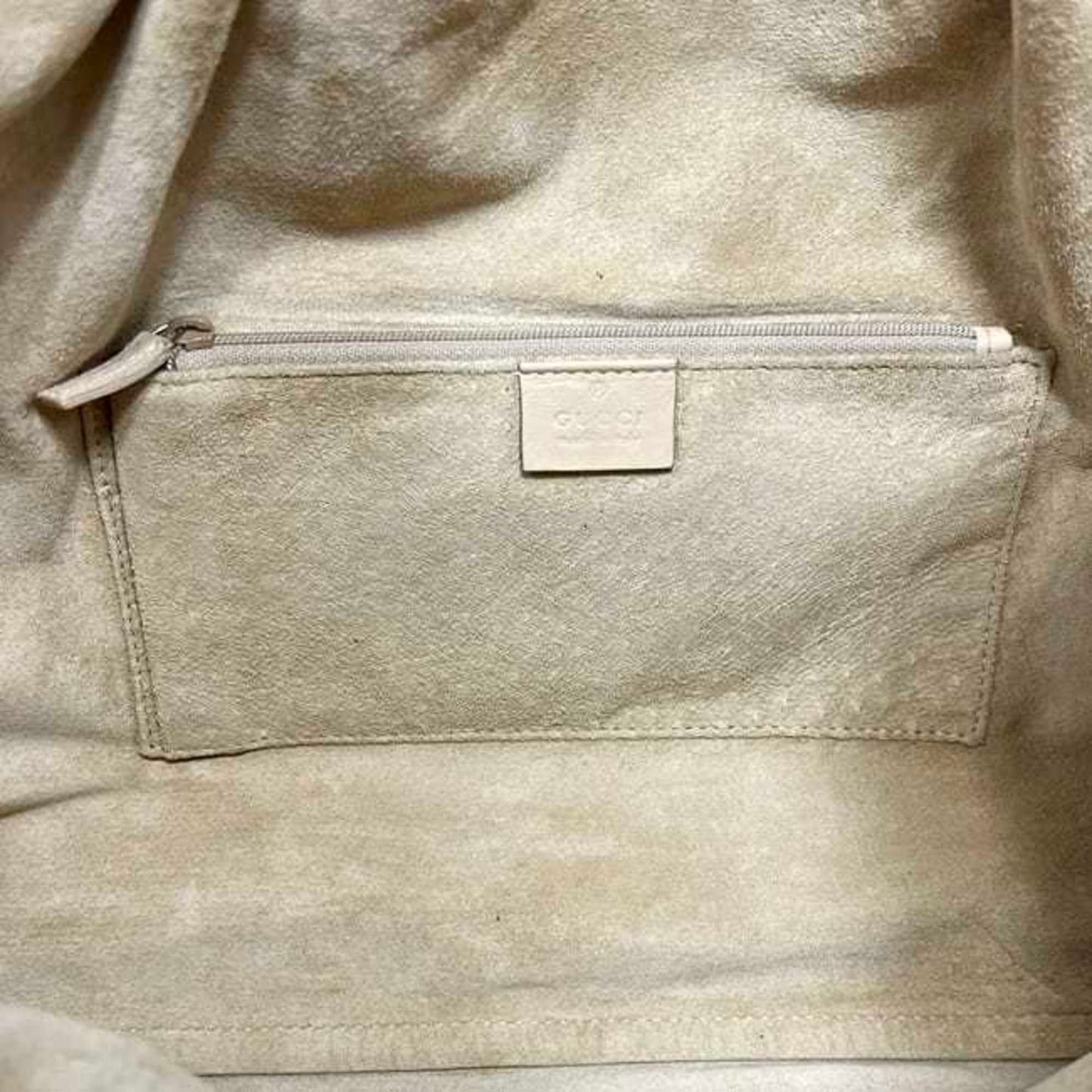 Gucci Beige Leather Tote Bag ( )