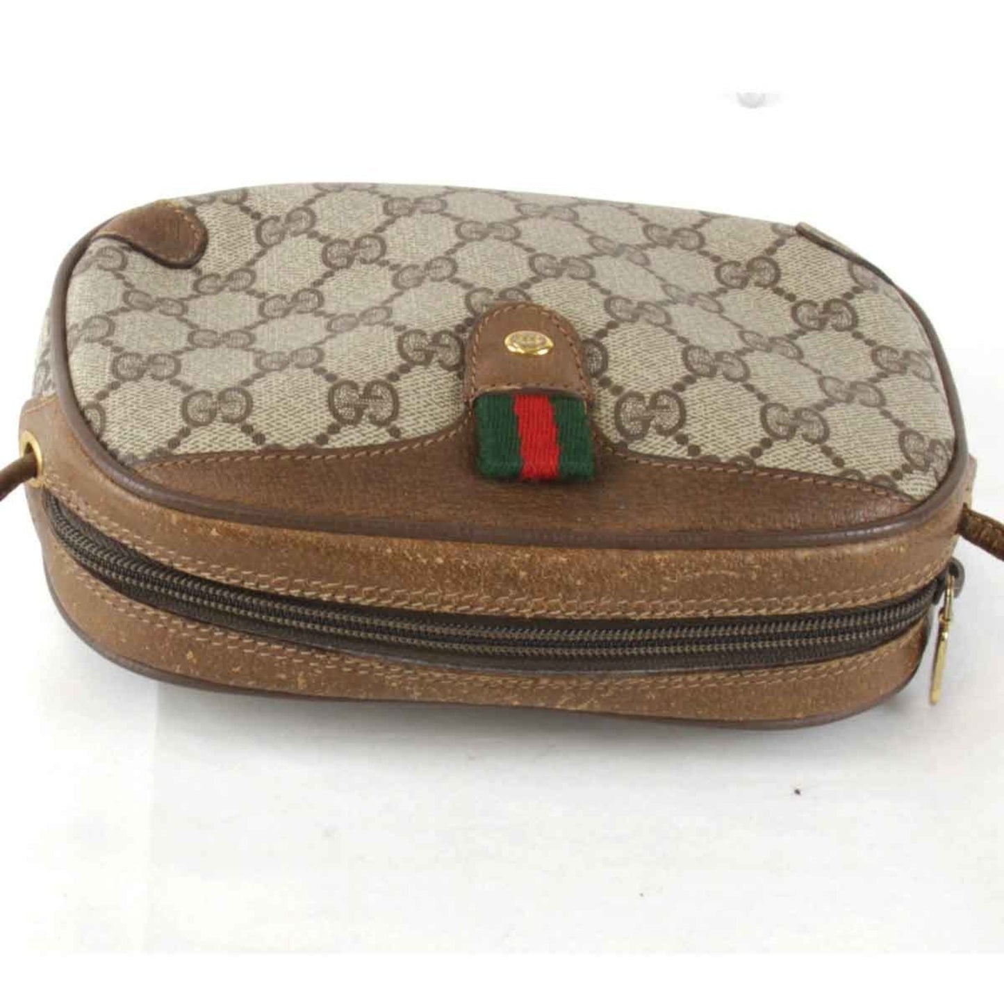 Gucci Brown Gg Supreme Shoulder Bag ( )