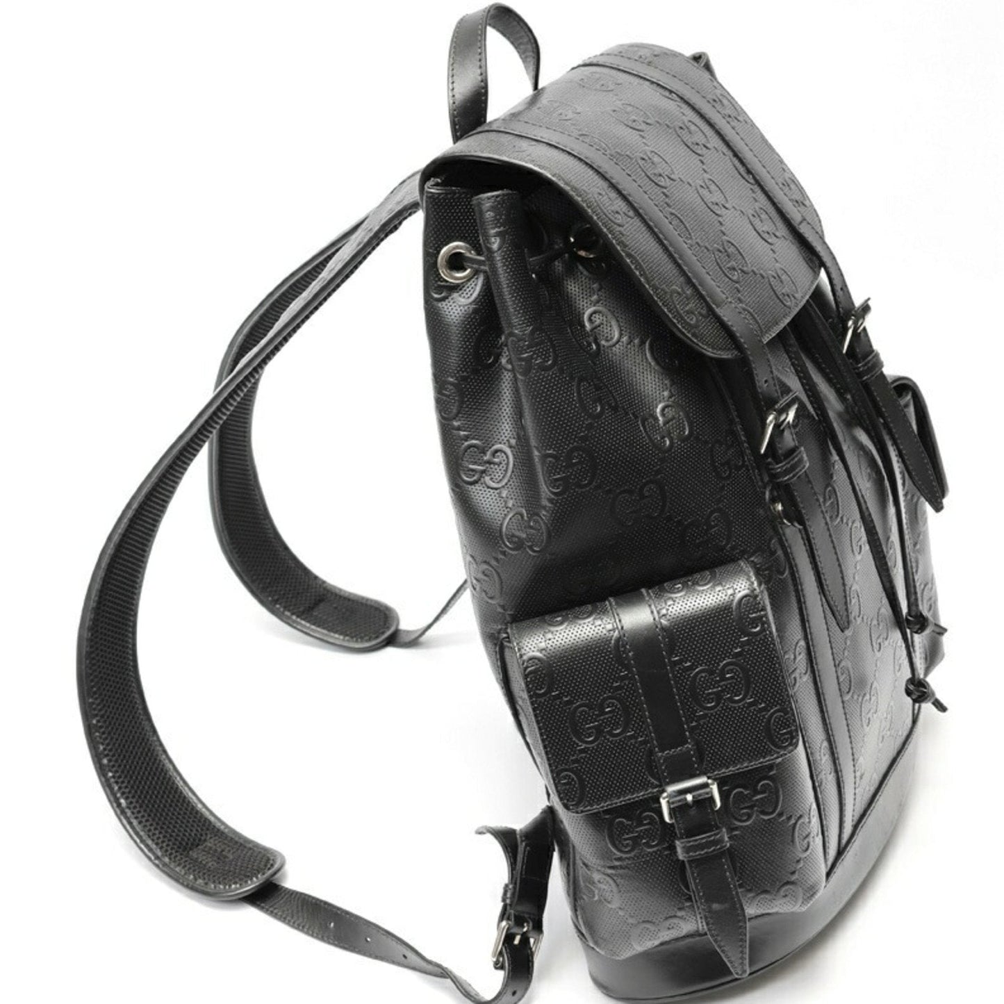 Gucci Black Leather Backpack ( )