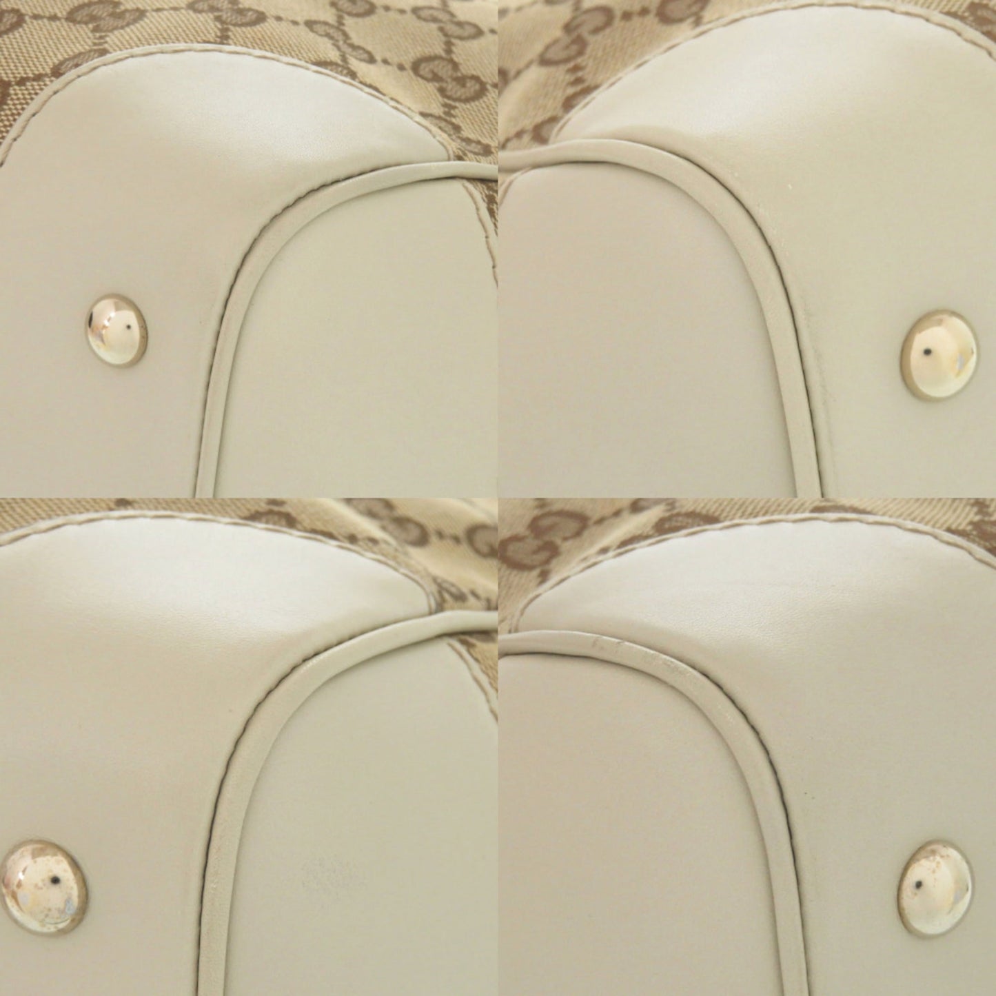 Gucci Beige Gg Canvas Tote Bag ( )