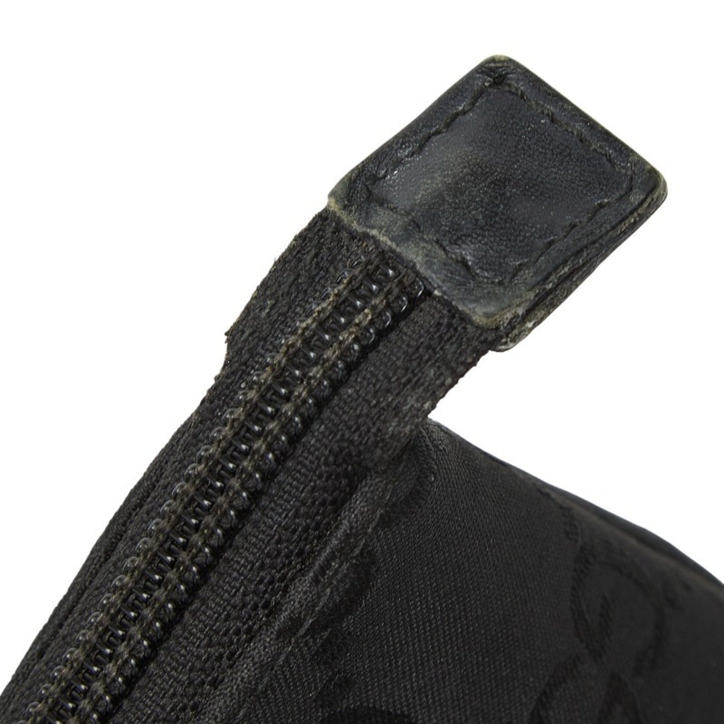 Gucci Black Nylon Leather Pouch ( )