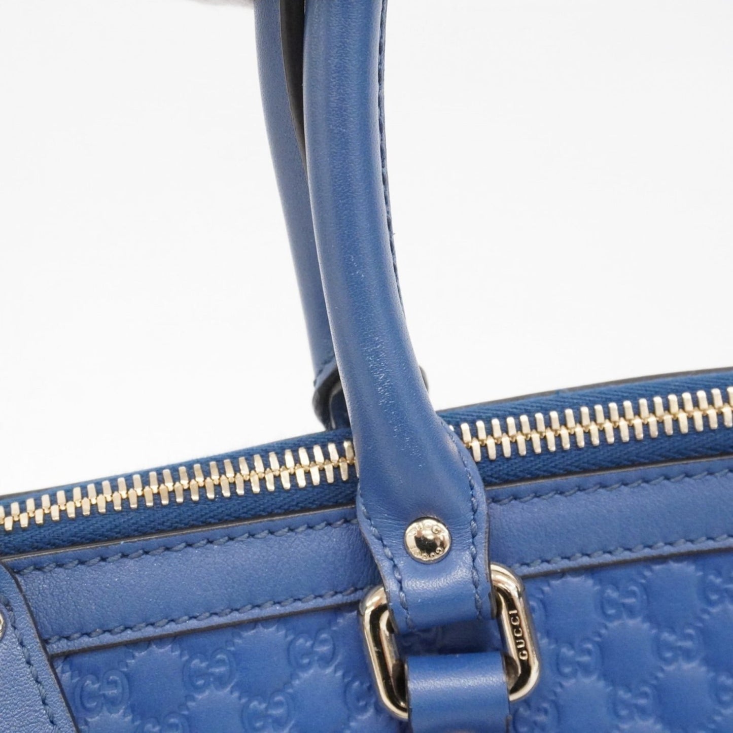 Gucci Blue Leather Handbag ( )