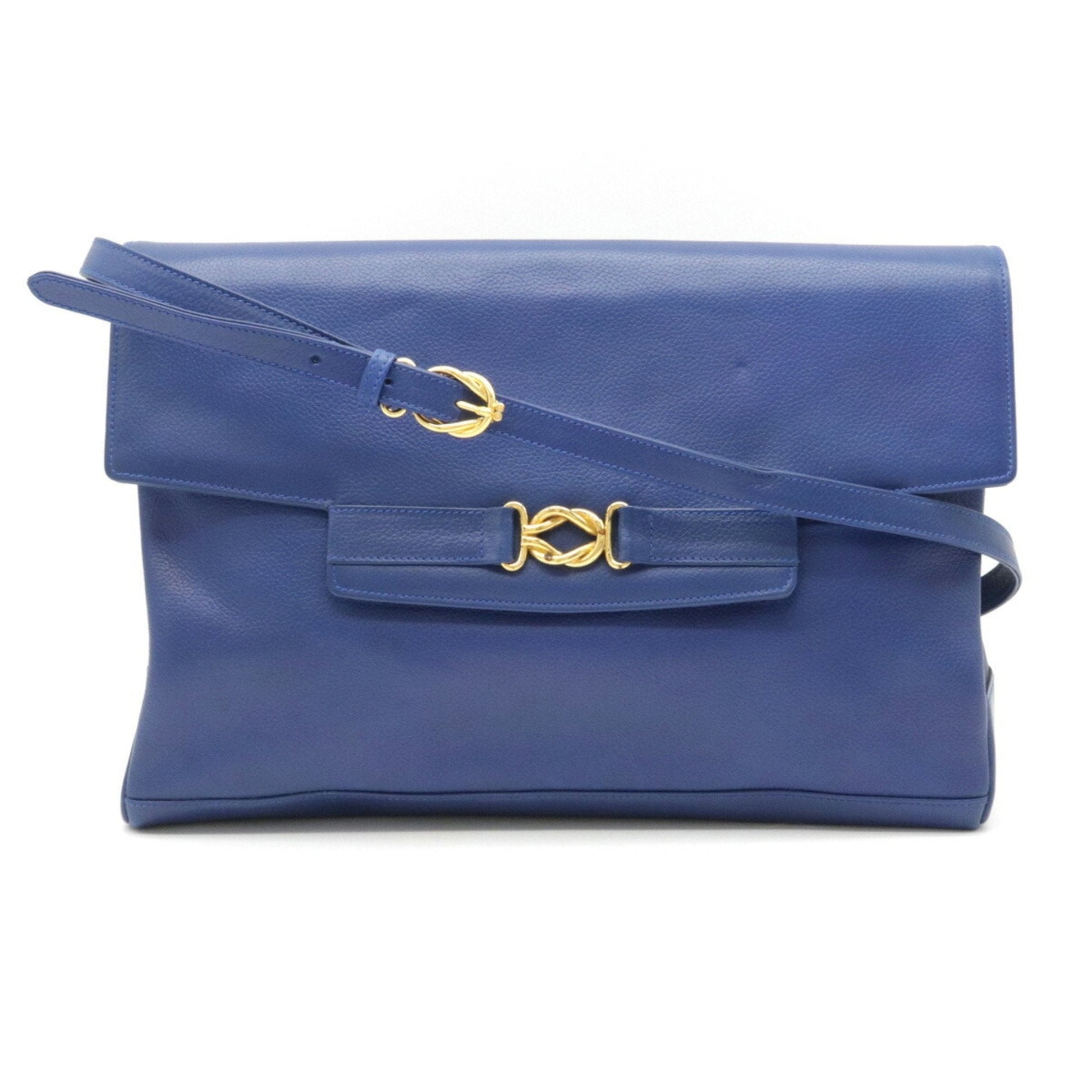 Gucci Blue Leather Shoulder Bag Style 3