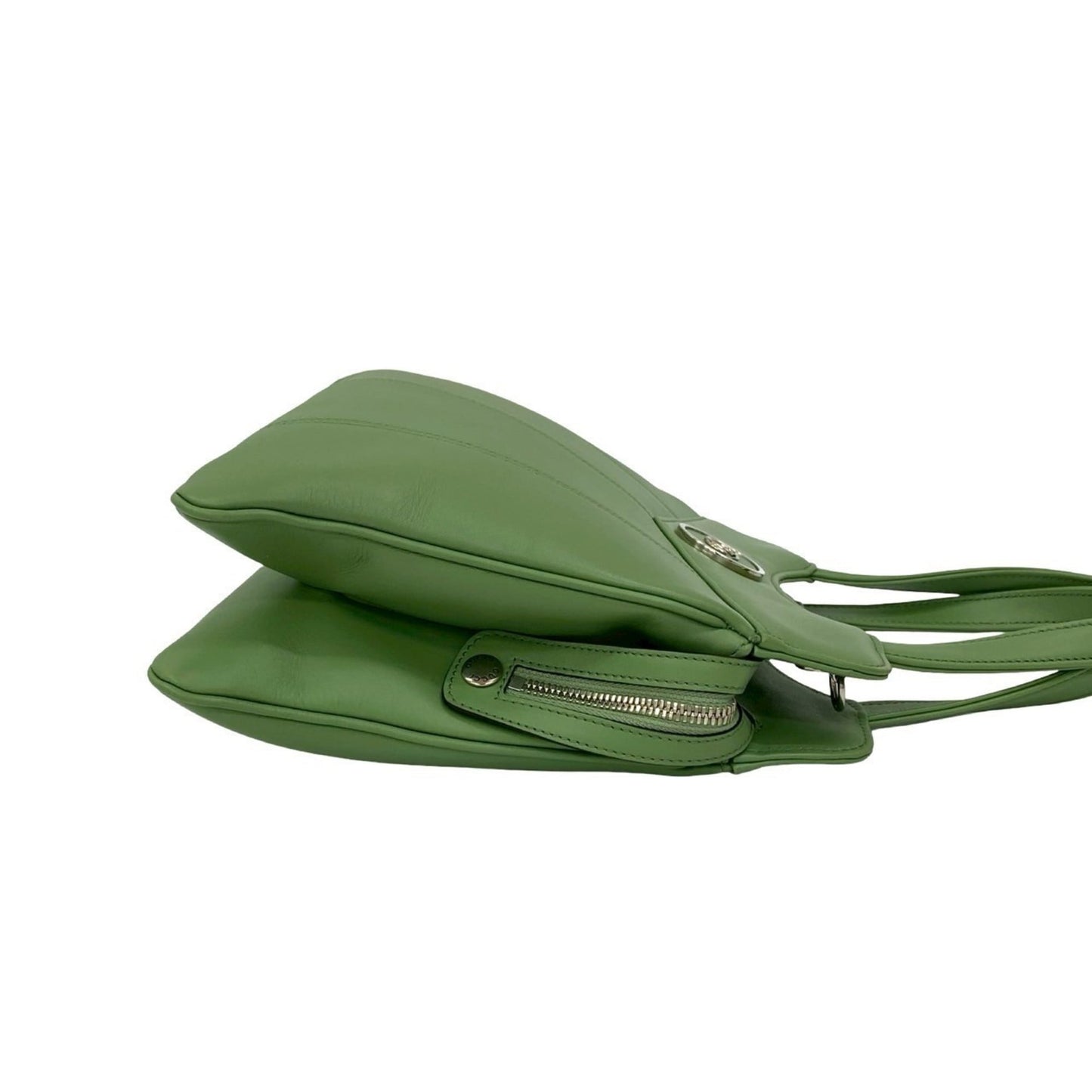 Gucci Green Leather Handbag Shoulder Bag ( )