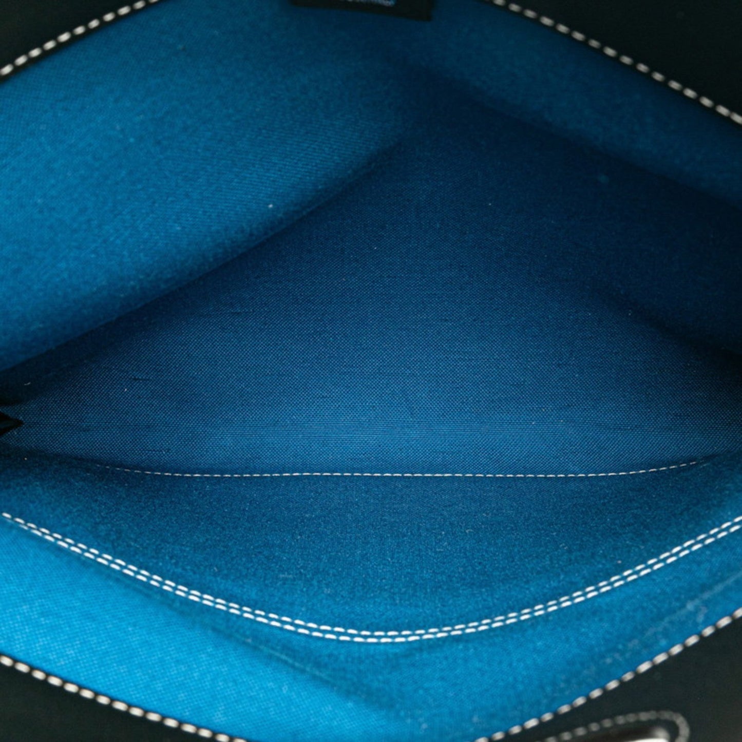 Burberry Black Blue Canvas Leather Handbag Shoulder Bag ( )