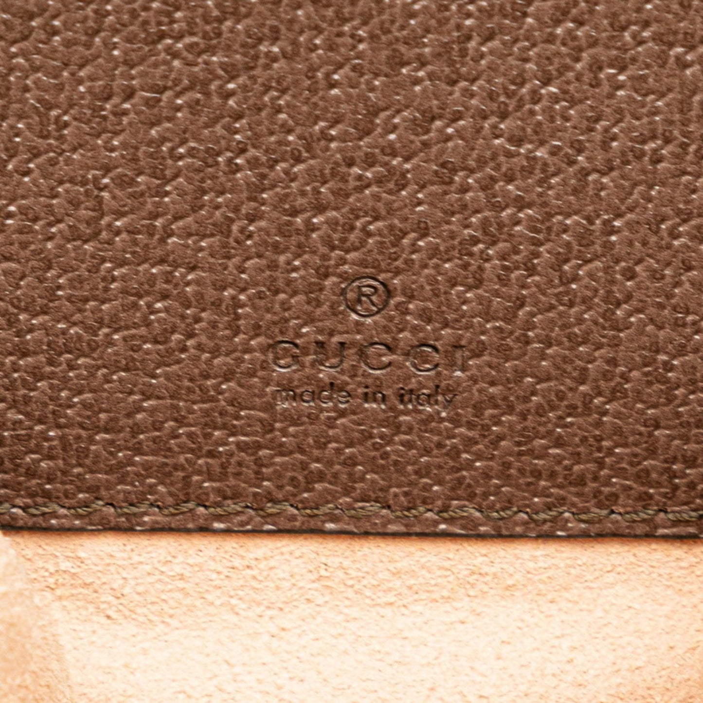 Gucci Beige Brown Pvc Leather Backpack ( )