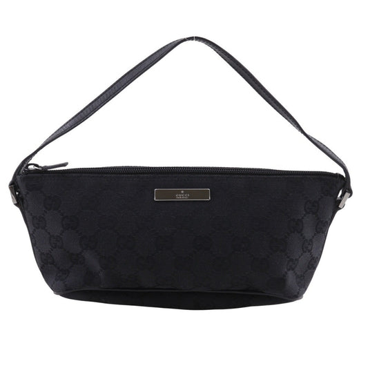 Gucci Black Gg Canvas Handbag ( )