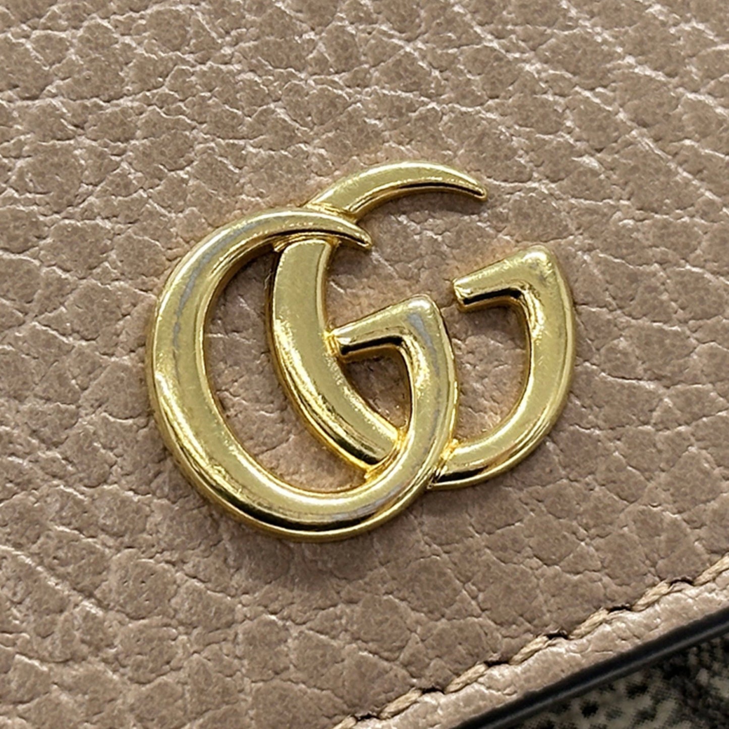 Gucci Gg Supreme Brown Pink Gg Supreme Wallet (Tri-Fold) ( )