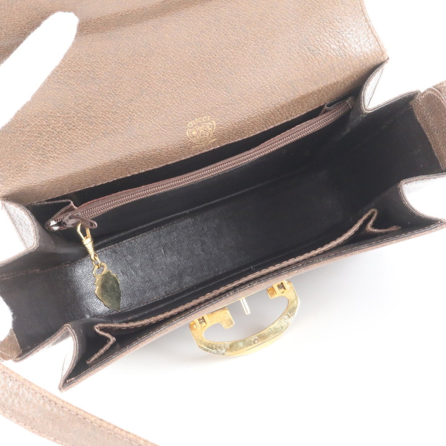 Gucci Brown Leather Shoulder Bag ( )