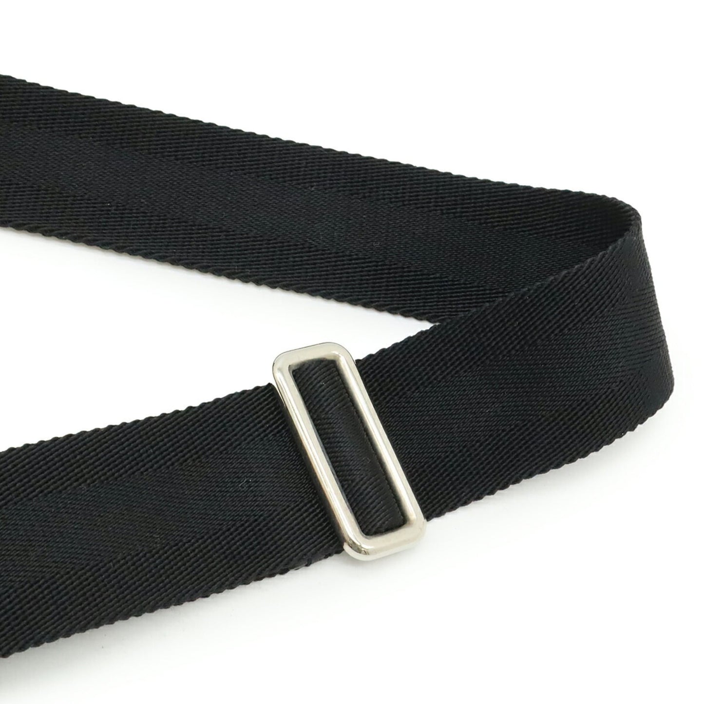 Gucci Black Gray Nylon Leather Shoulder Bag ( )