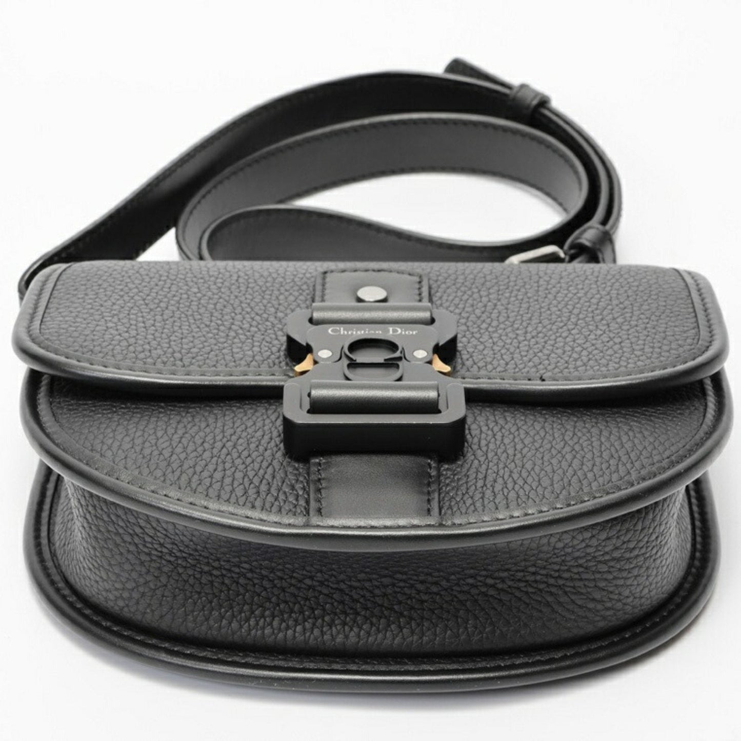 Christian Dior Black Leather Shoulder Bag ()