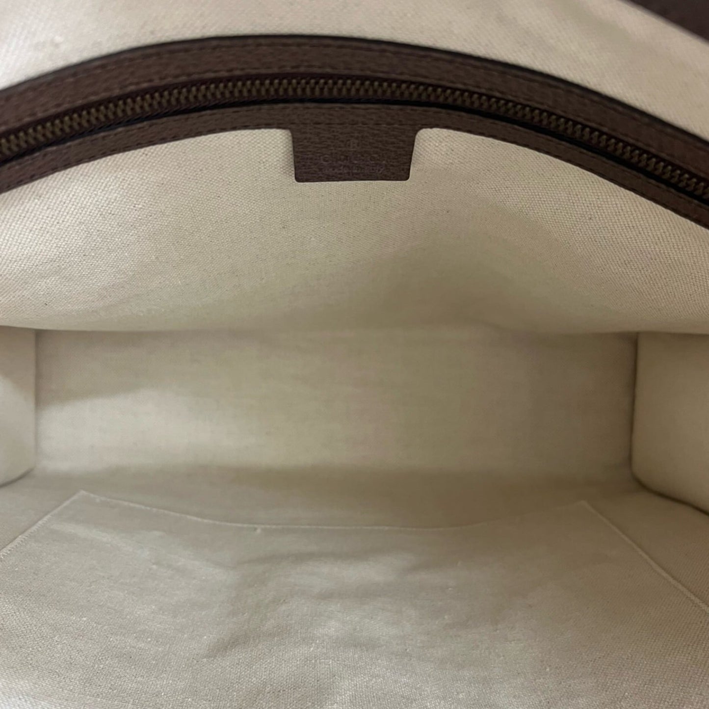 Gucci Brown Green Red Color Leather Pvc Handbag Tote Bag ( )