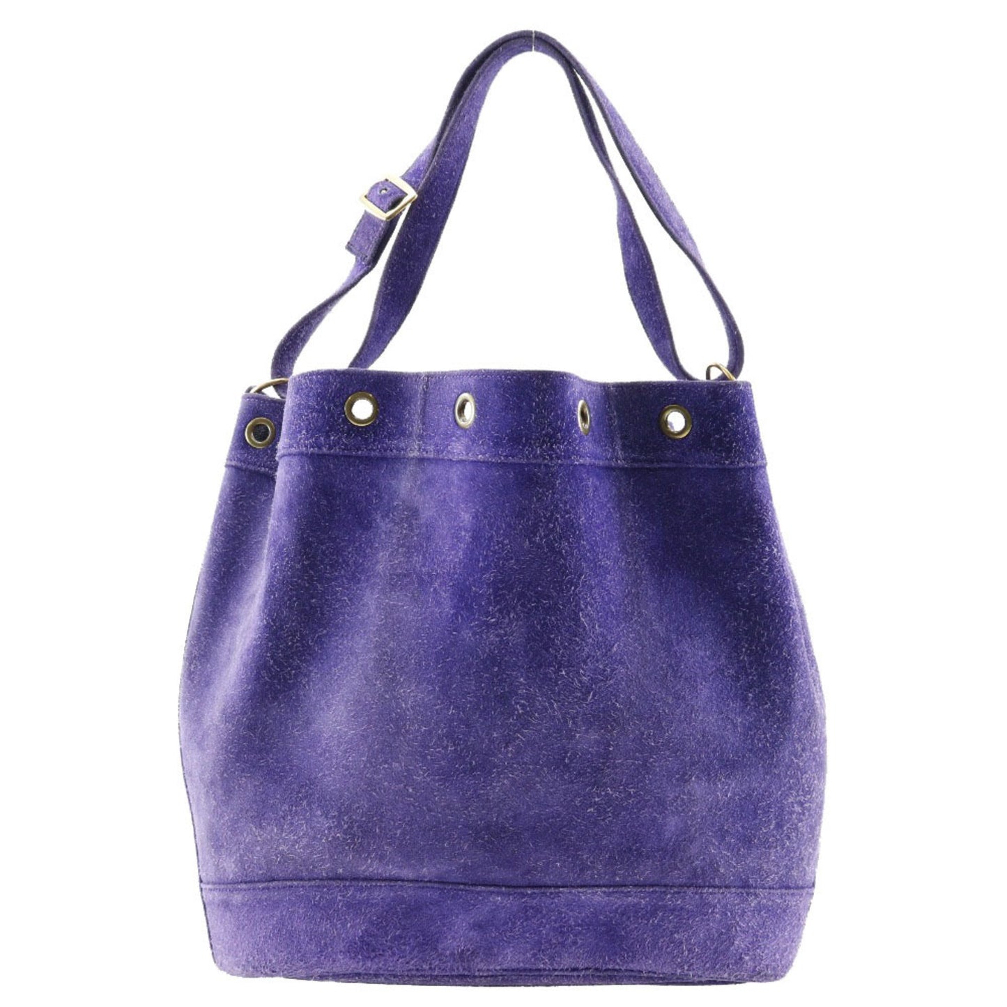 Hermes Purple Suede Shoulder Bag ( )