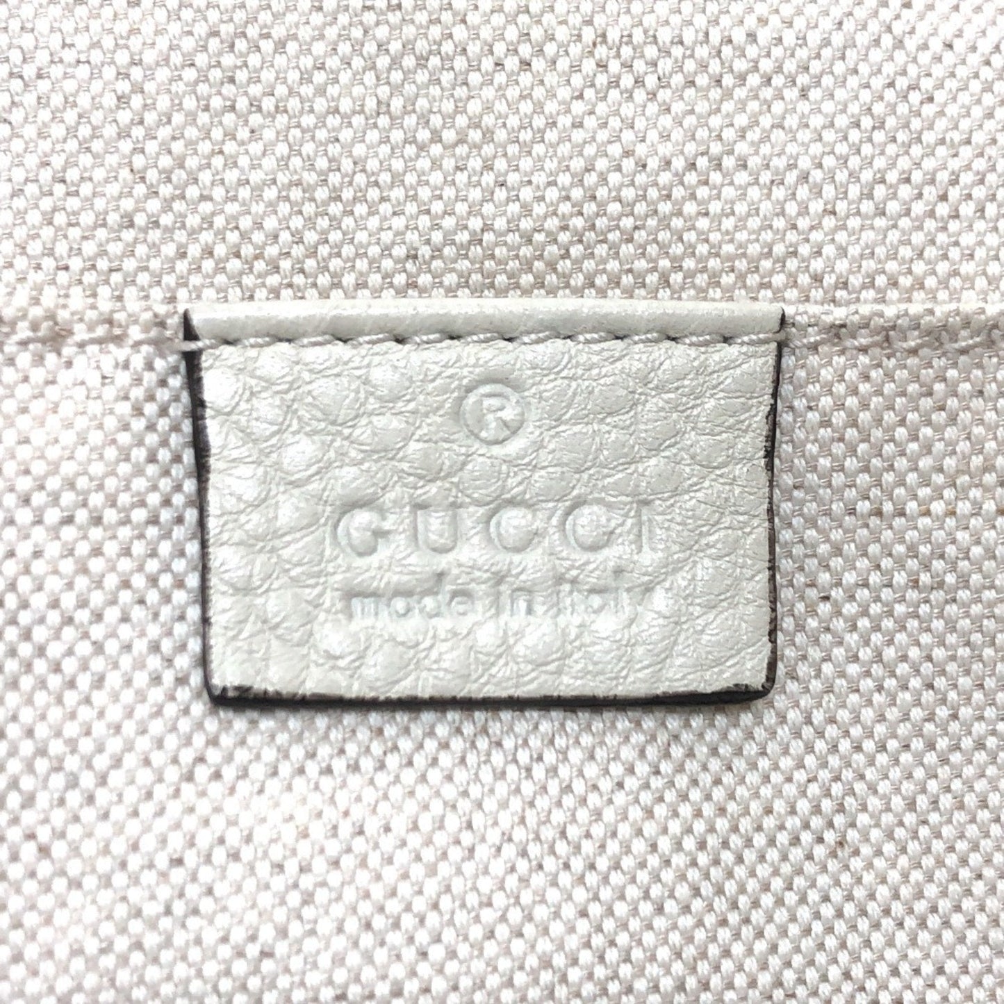 Gucci White Leather Backpack ( )