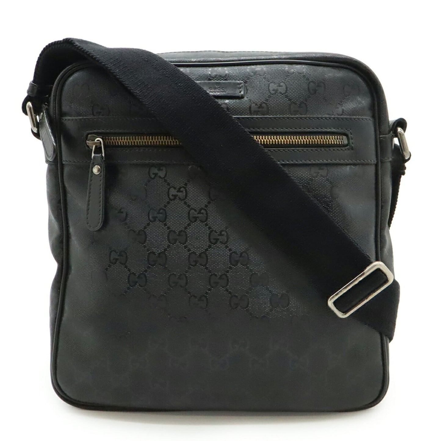 Gucci Black Gg ImprimÃ© Pochette Shoulder Bag ( )