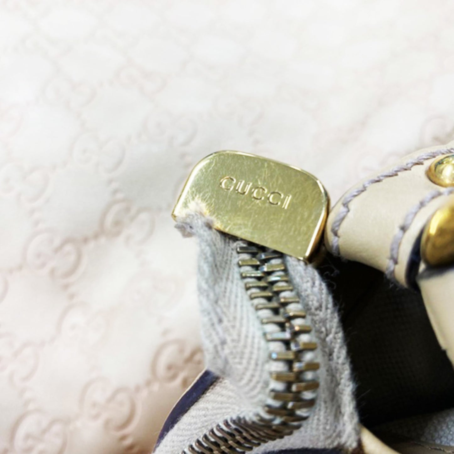 Gucci Beige Gg Leather Leather Handbag ( )