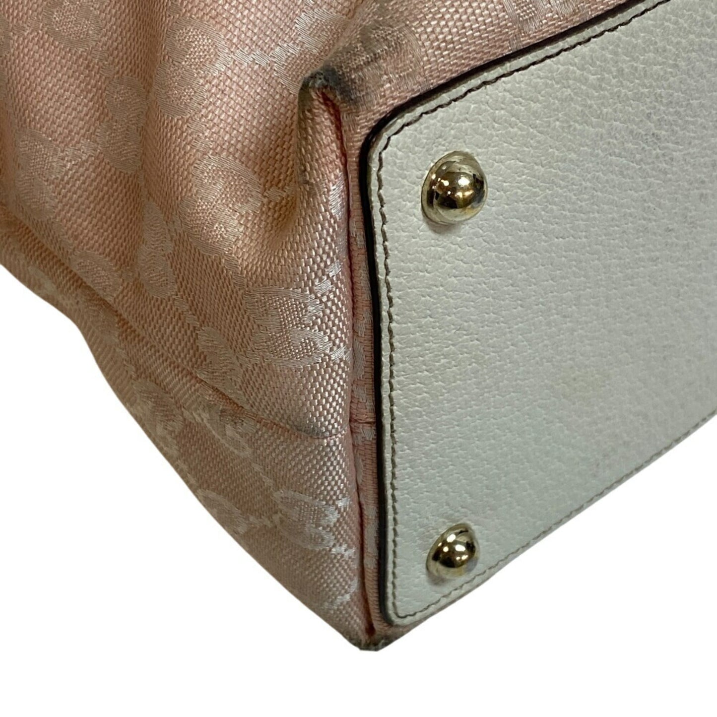 Gucci White Canvas Tote Bag ( )