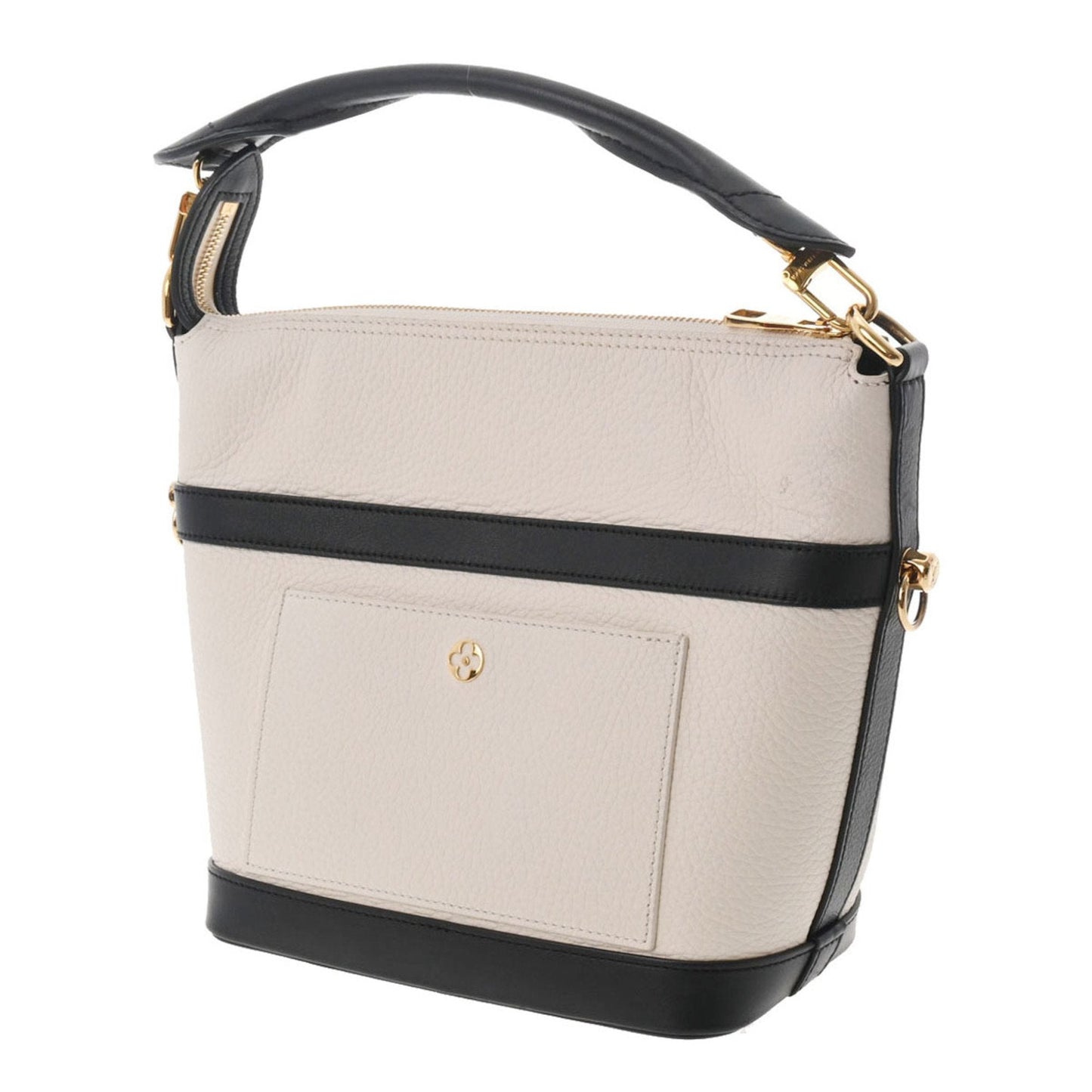 LOUIS VUITTON Cruiser PM Ivory Black M57813 Ladies Calf Bag