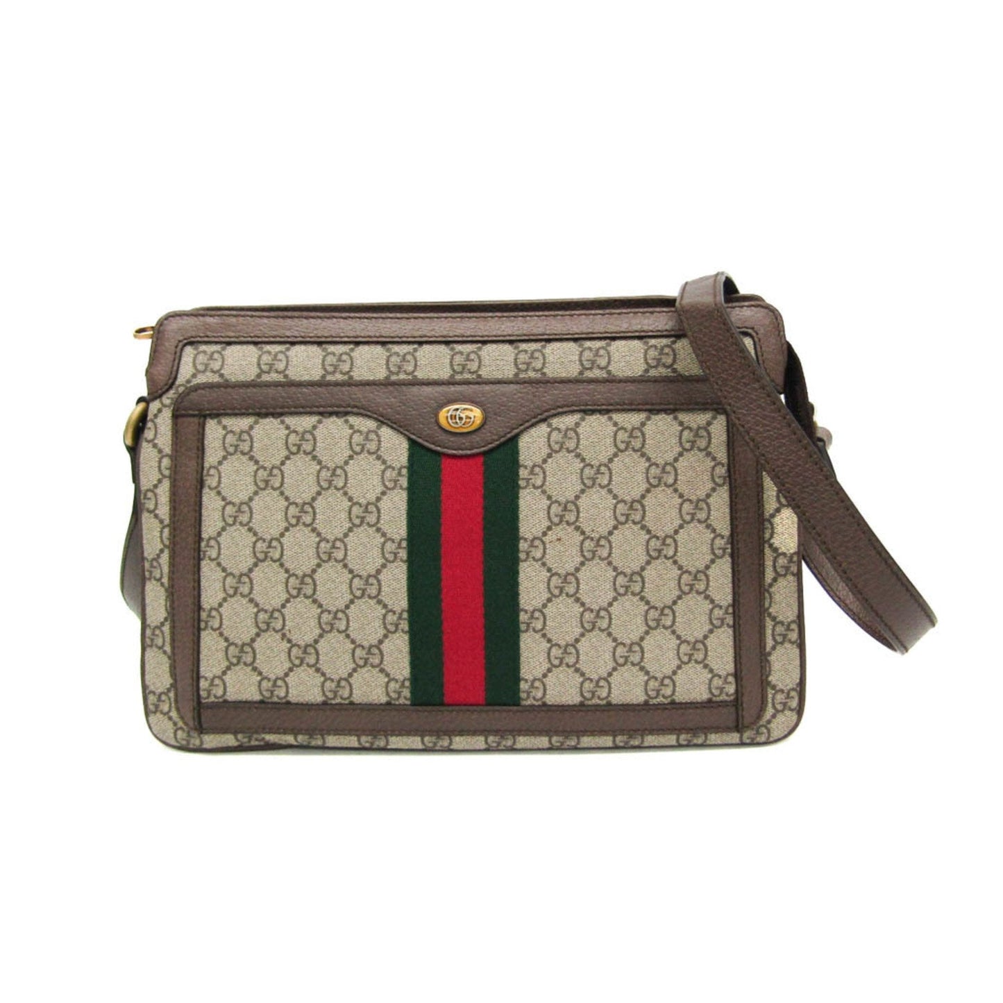 Gucci Ophidia Beige Pvc Shoulder Bag ( )
