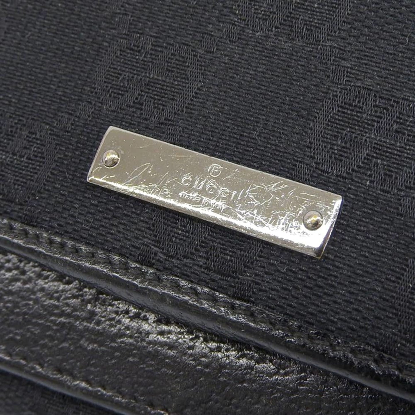 Gucci Black Gg Canvas Long Wallet (Bi-Fold) ( )