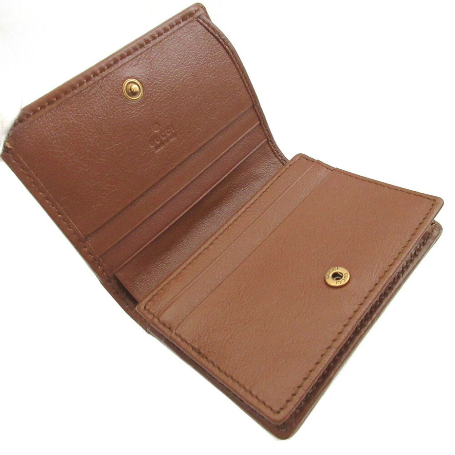 Gucci Brown Leather Coin Purse/Coin Case ( )