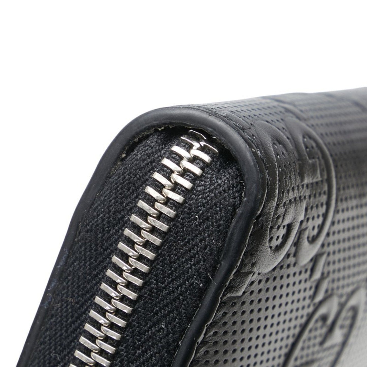 Gucci Black Leather Long Wallet (Bi-Fold) ( )