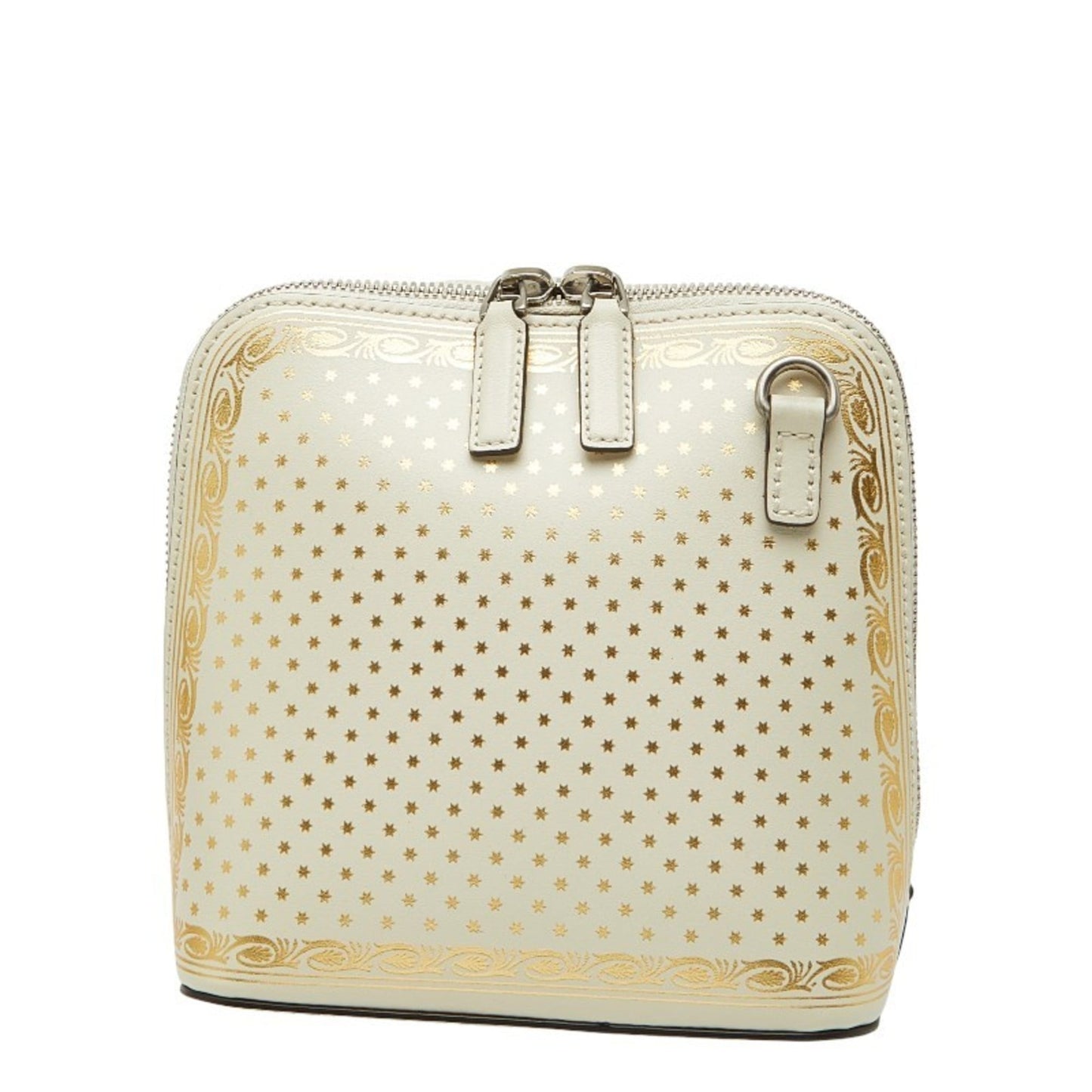Gucci Gold White Leather Shoulder Bag ( )