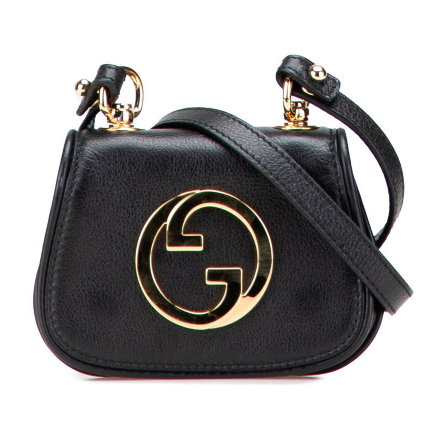 Gucci Black Leather Shoulder Bag ( )