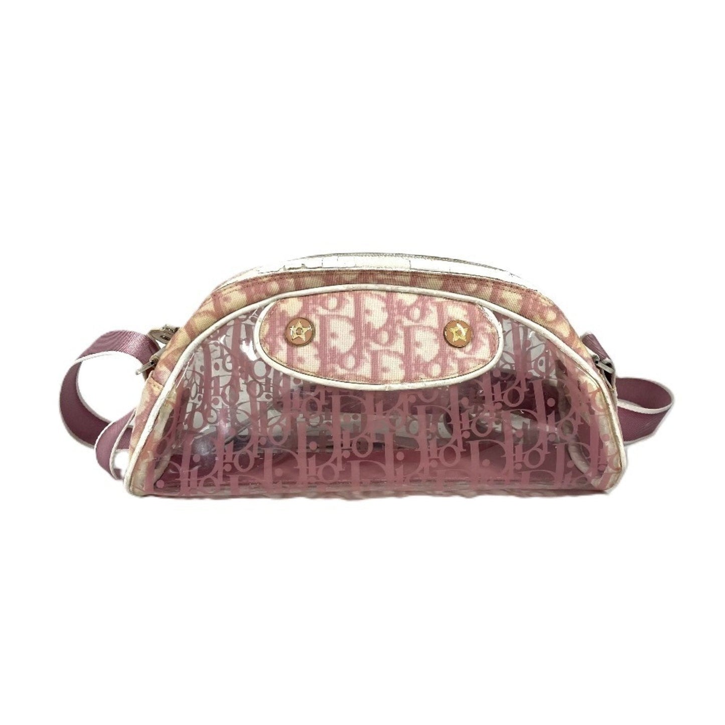 Christian Dior Pink Pvc Leather Pouch Shoulder Bag ()