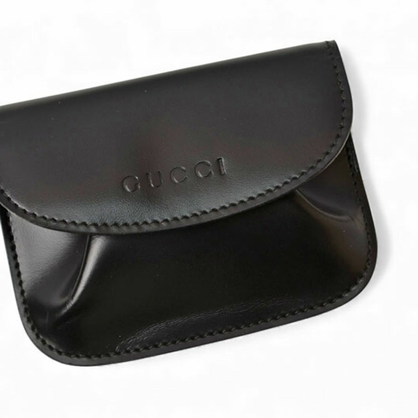 Gucci Black Leather Coin Purse/Coin Case ( )