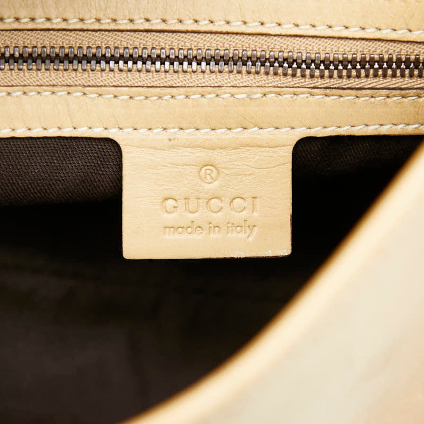 Gucci Beige Leather Shoulder Bag ( )