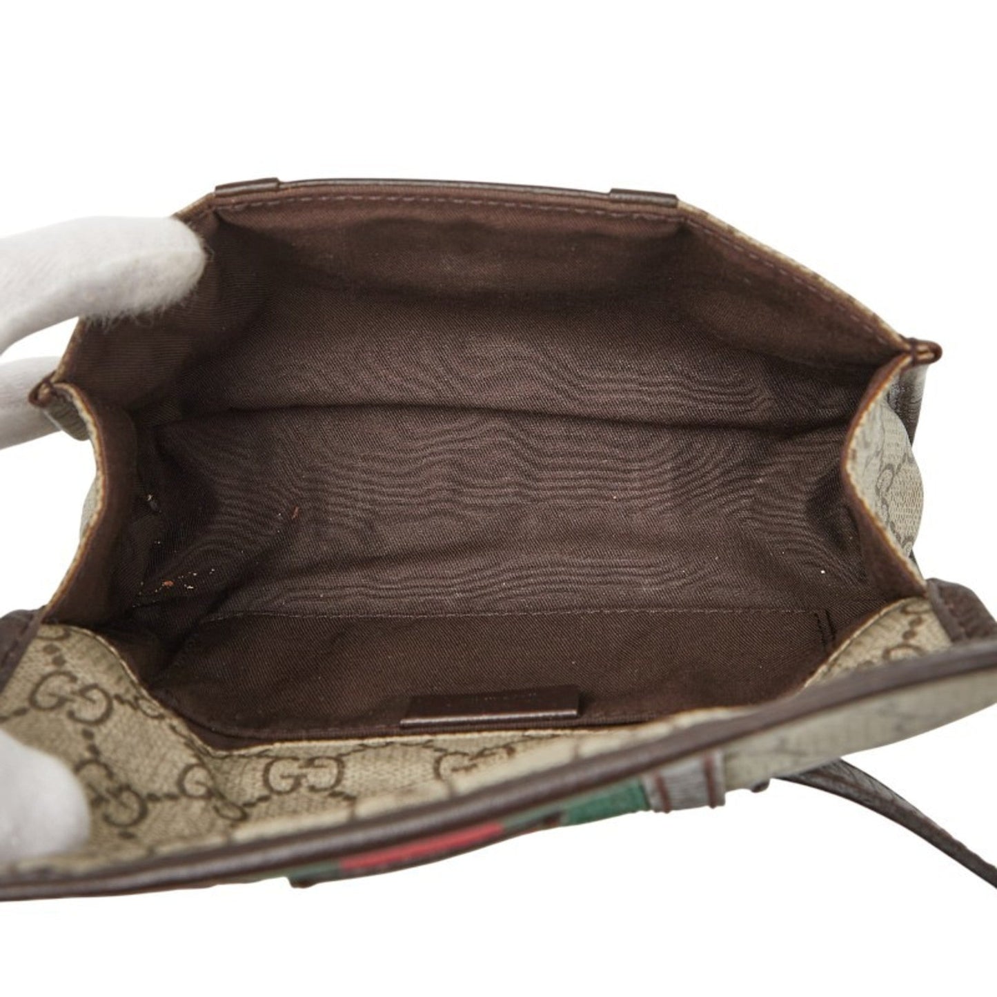 Gucci Sherry Line Beige Multi-Color Pvc Leather Sling Bag ( )