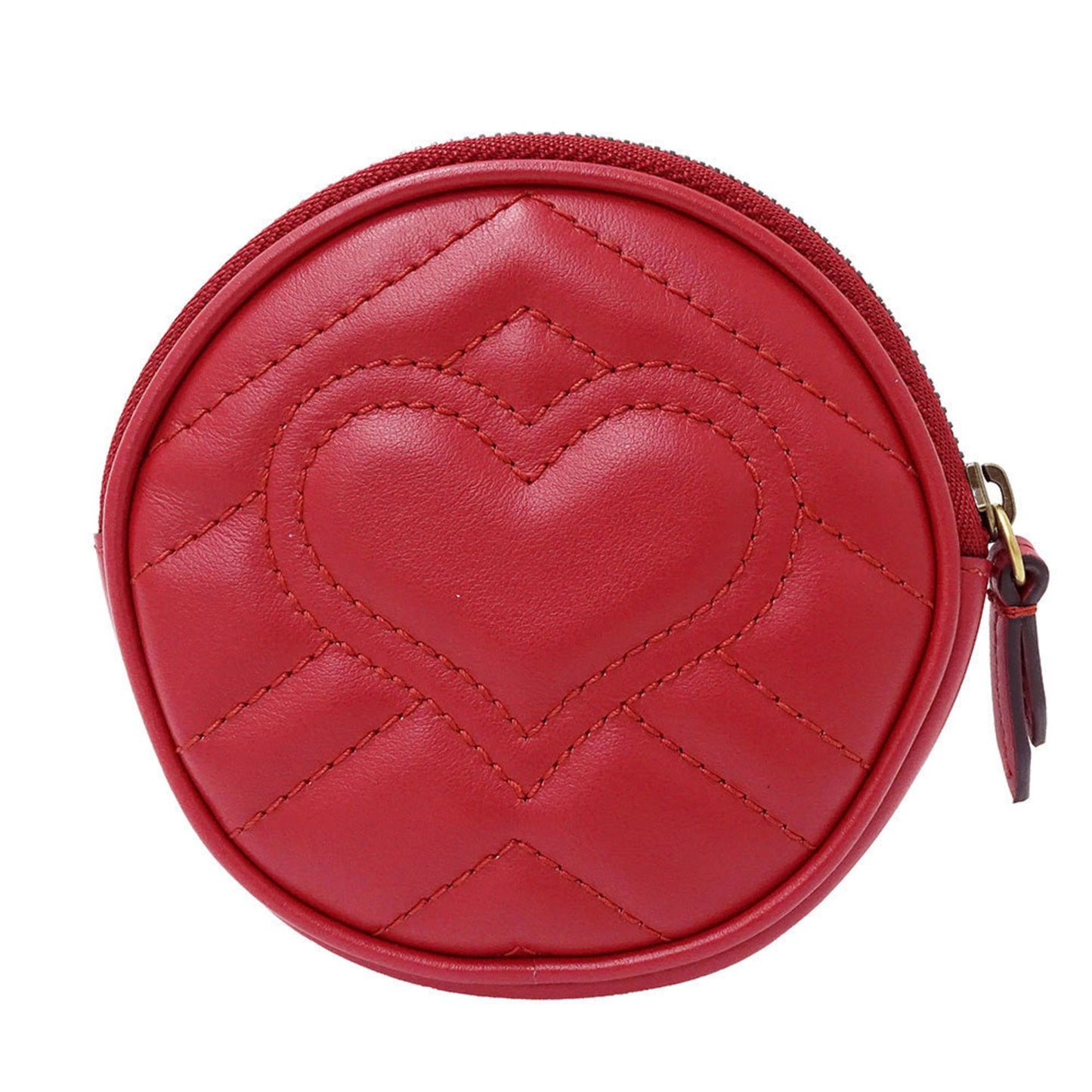 Gucci Red Color Leather Coin Purse/Coin Case ( )