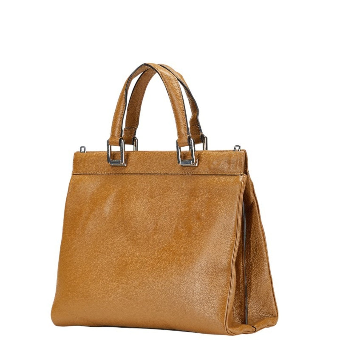 Gucci Brown Leather Handbag Shoulder Bag ( )